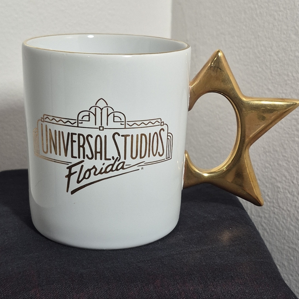 Universal Studios Florida Coffee Mug Star Handle 12 oz Rare